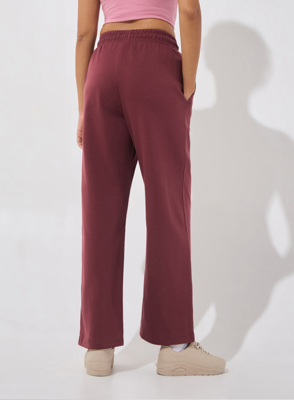Women's Maroon Ultra Luxe Tailored Trackpants