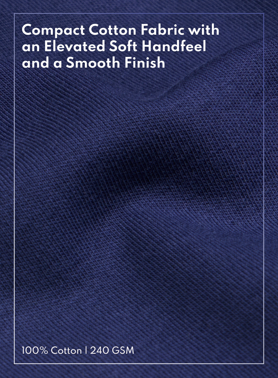 Men's Navy Everyday Luxe Cotton Polo T-shirt