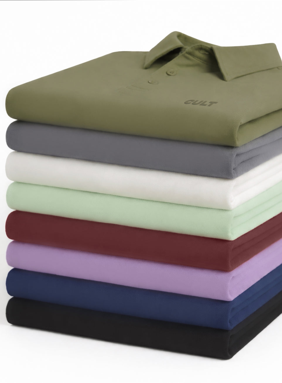 Men's Olive Everyday Luxe Cotton Polo T-shirt