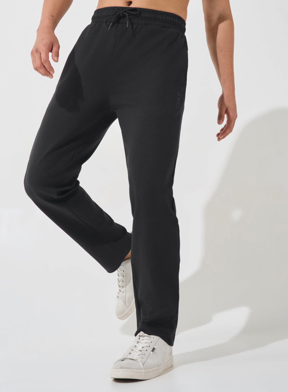 Men's Black Ultra Luxe Classic Trackpants