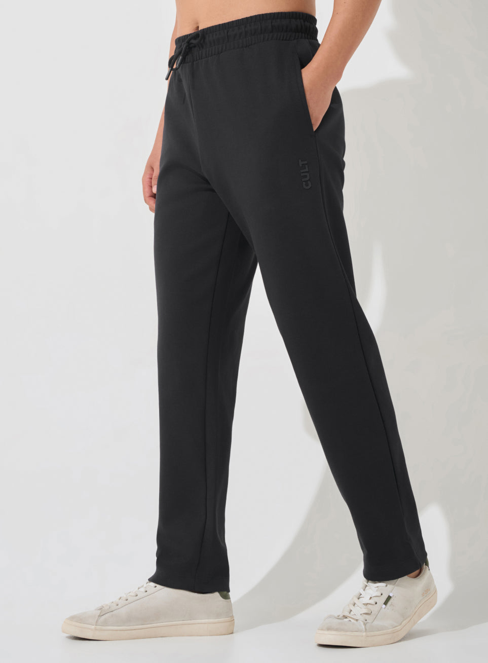 Men's Black Ultra Luxe Classic Trackpants