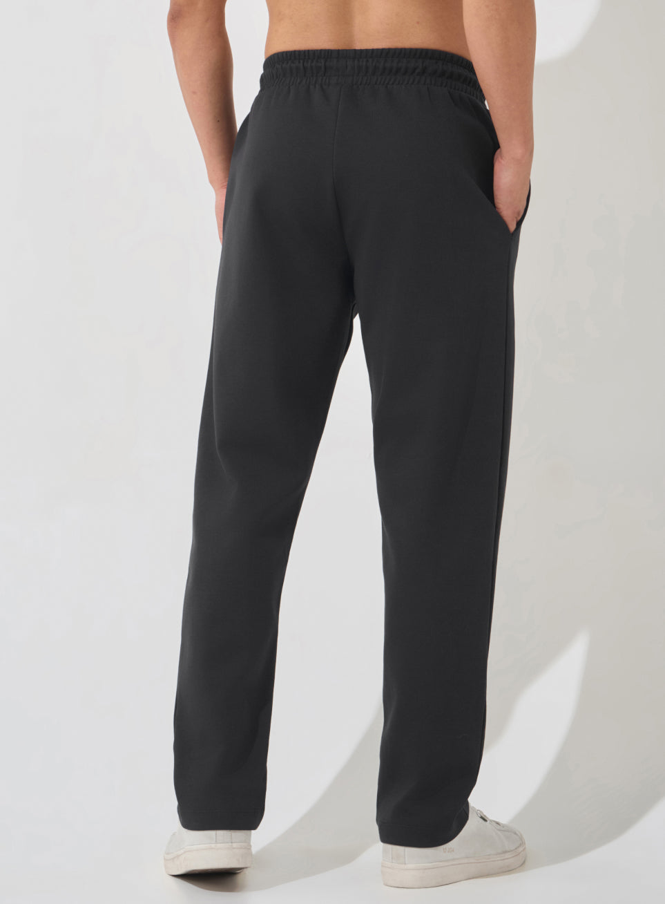 Men's Black Ultra Luxe Classic Trackpants