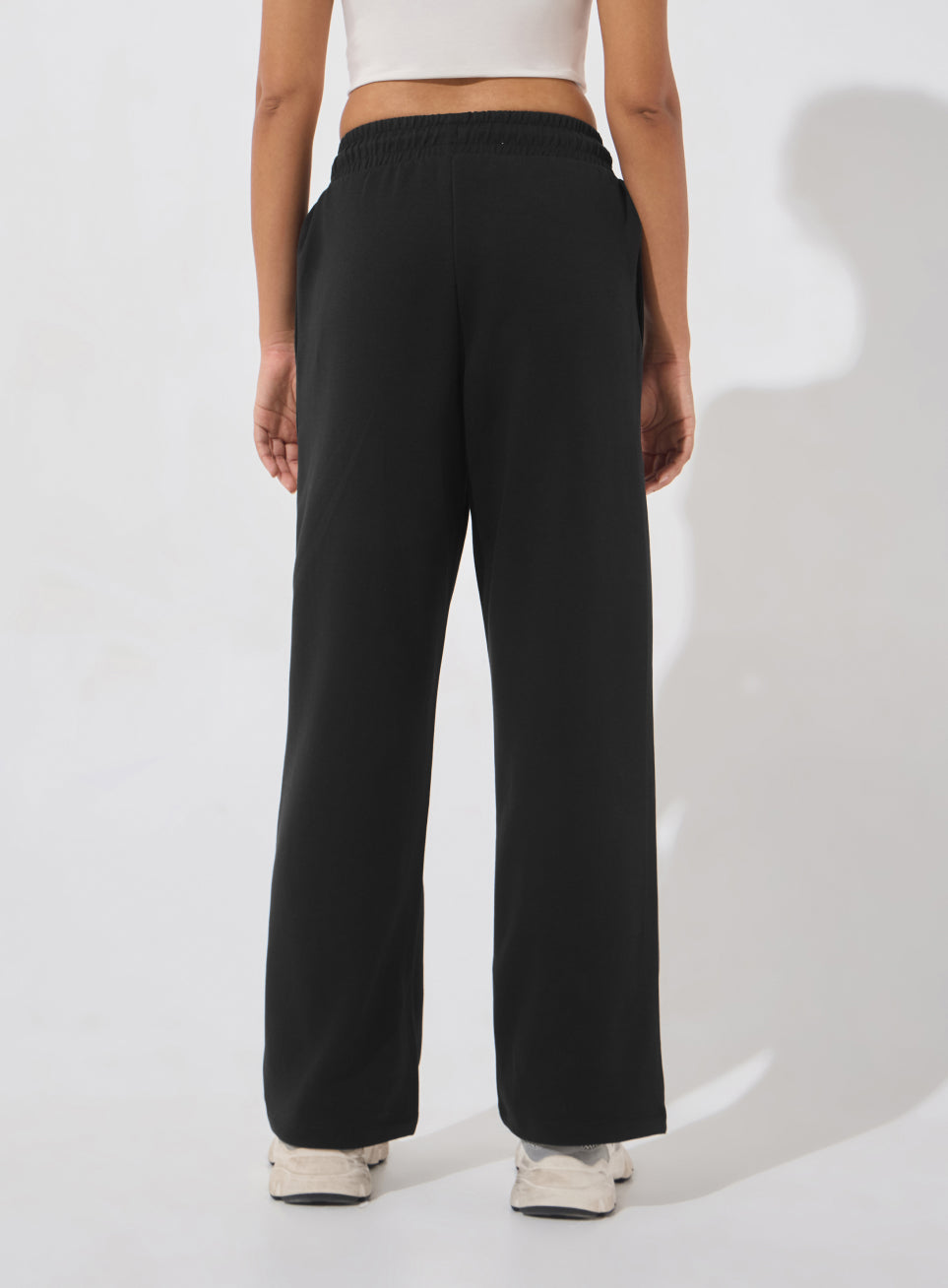Women's Black Ultra Luxe Classic Trackpants