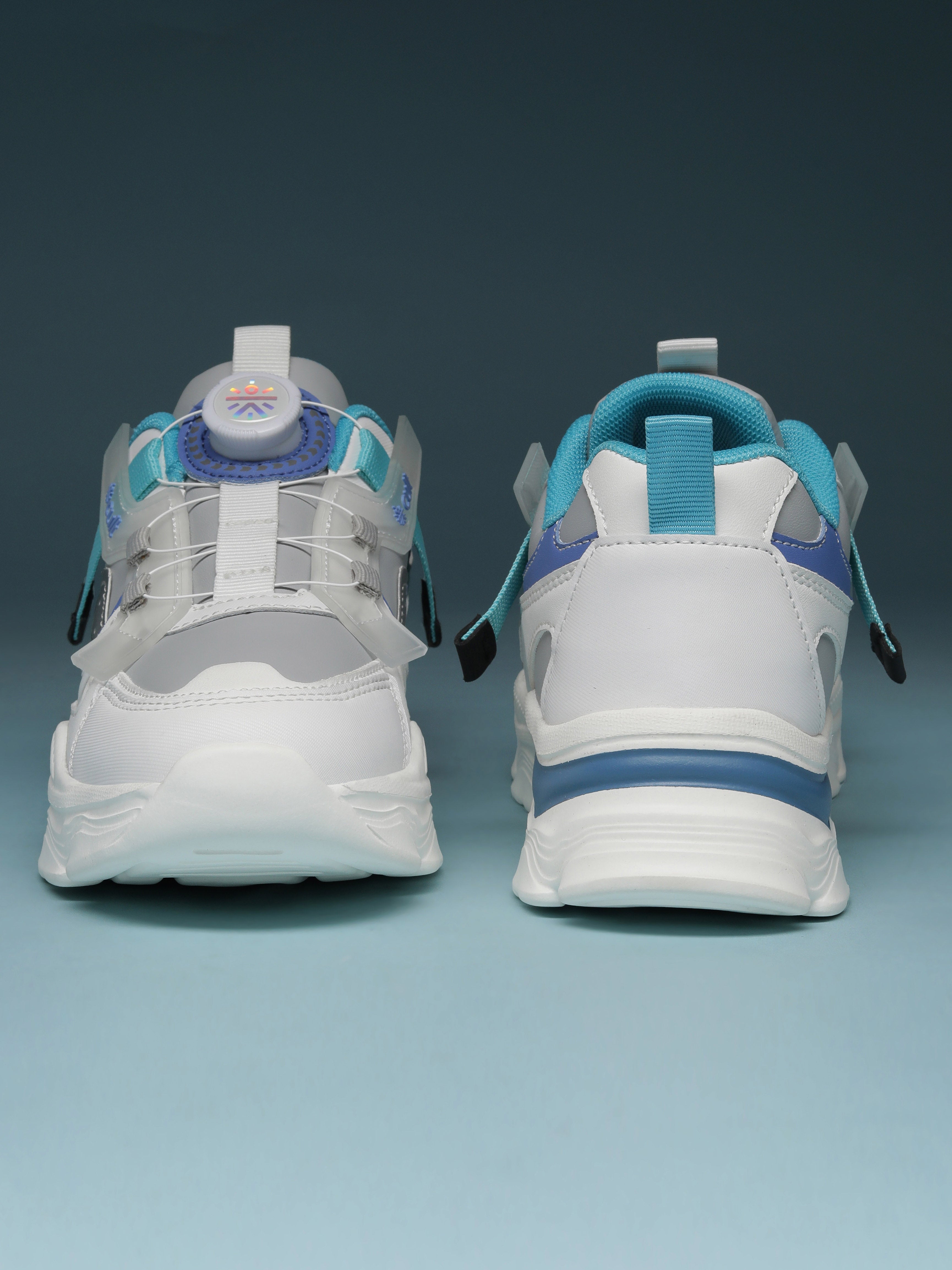cult Kids' Zoomster Sneakers - White/Grey