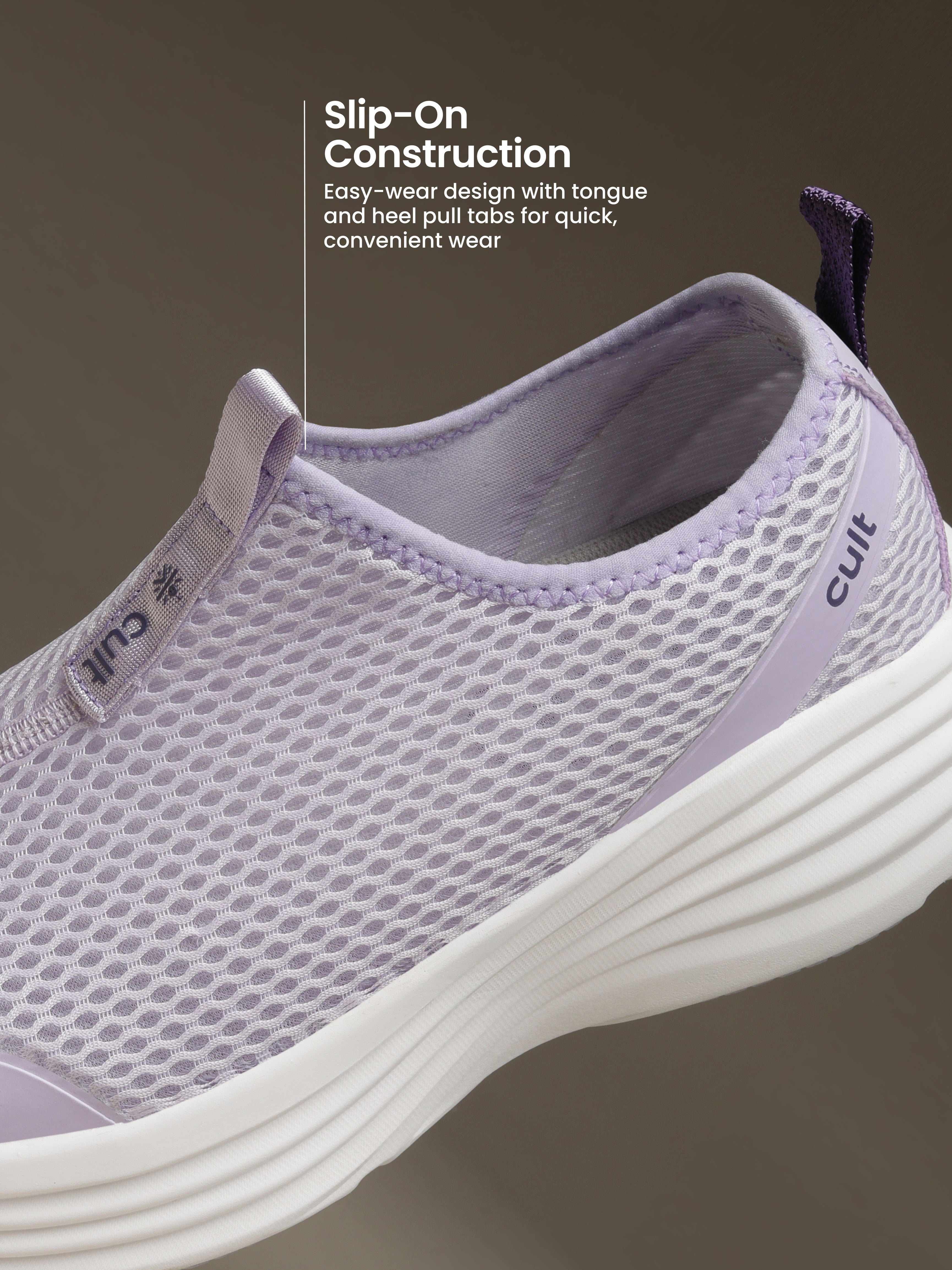 cult Women's AeroKnit Slip-On Walking Shoes - Lavender