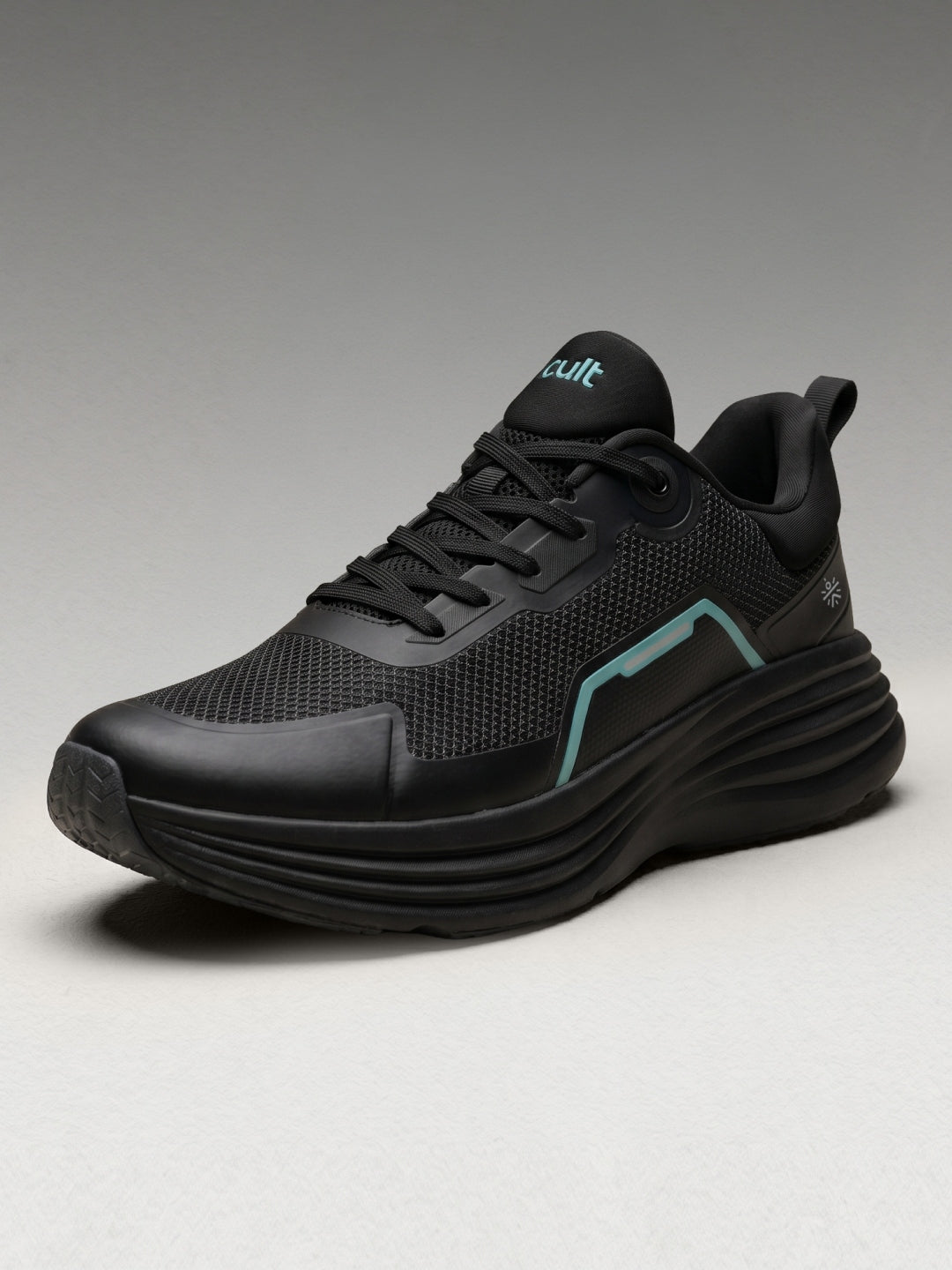 cult Men's GridWeave Walking Shoes - Black