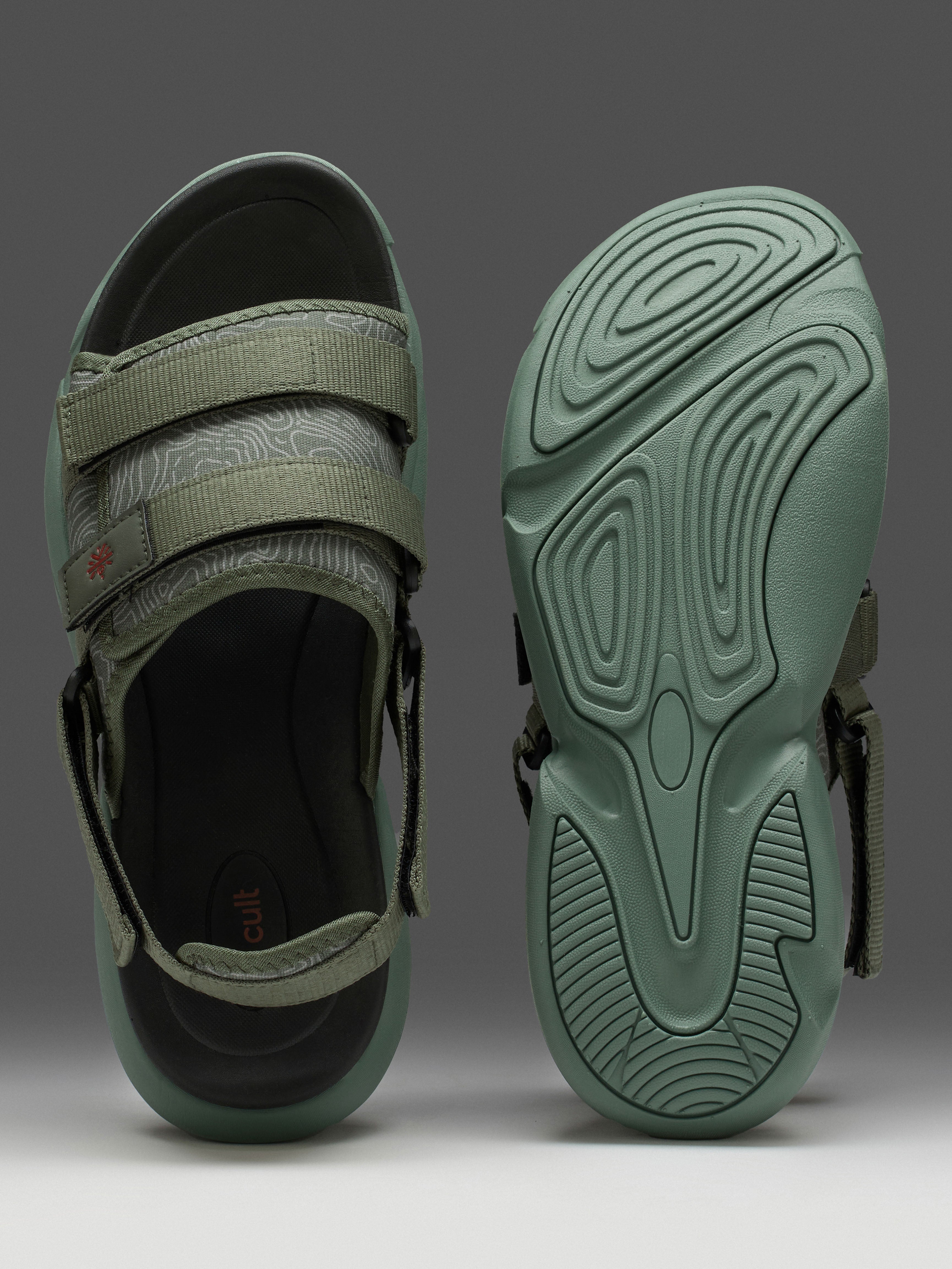 cult Men's FlexStrap Sandals - Olive