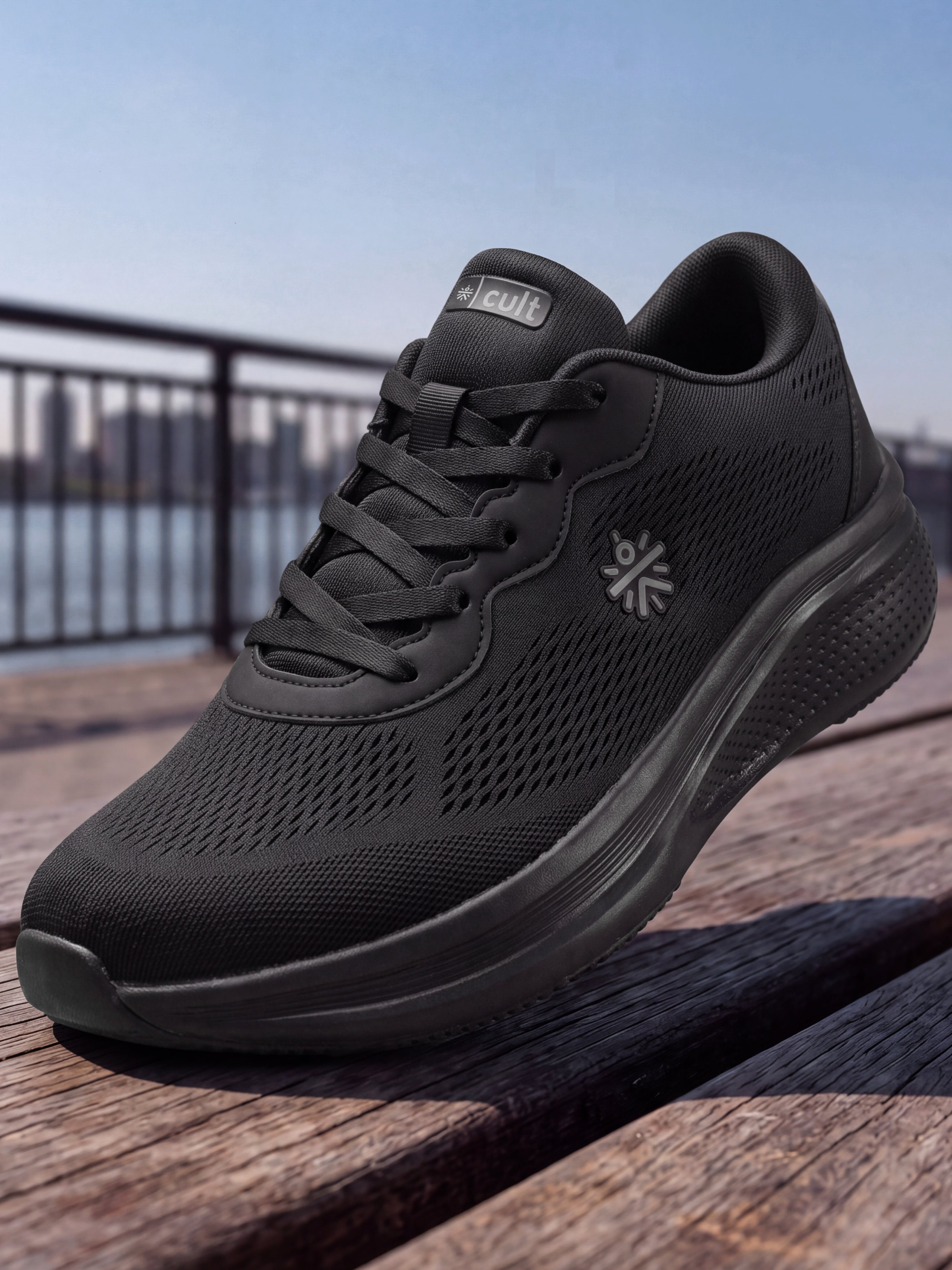 cult Men's AeroVent Running Shoes - Black