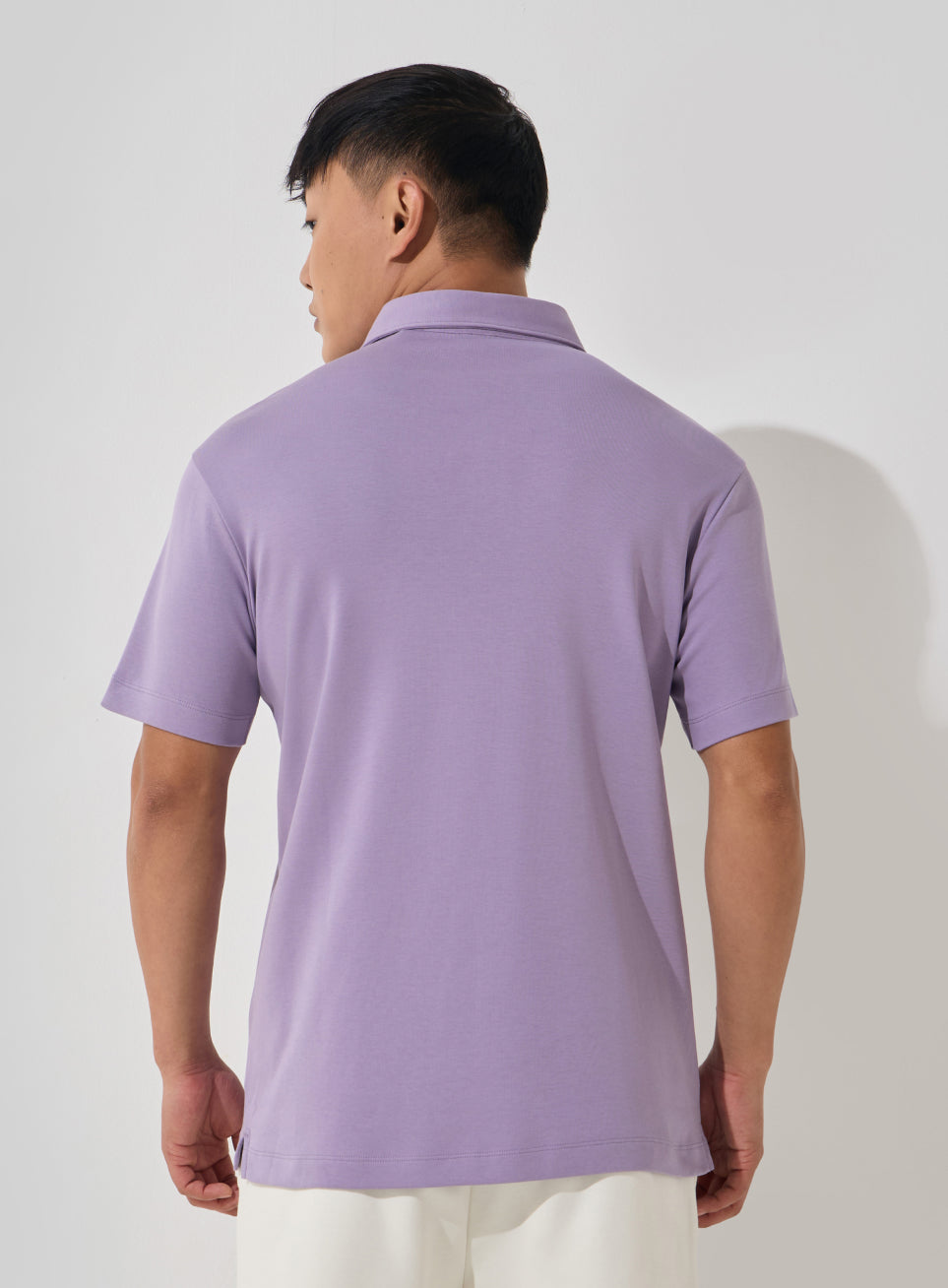 Men's Purple Everyday Luxe Cotton Polo T-shirt