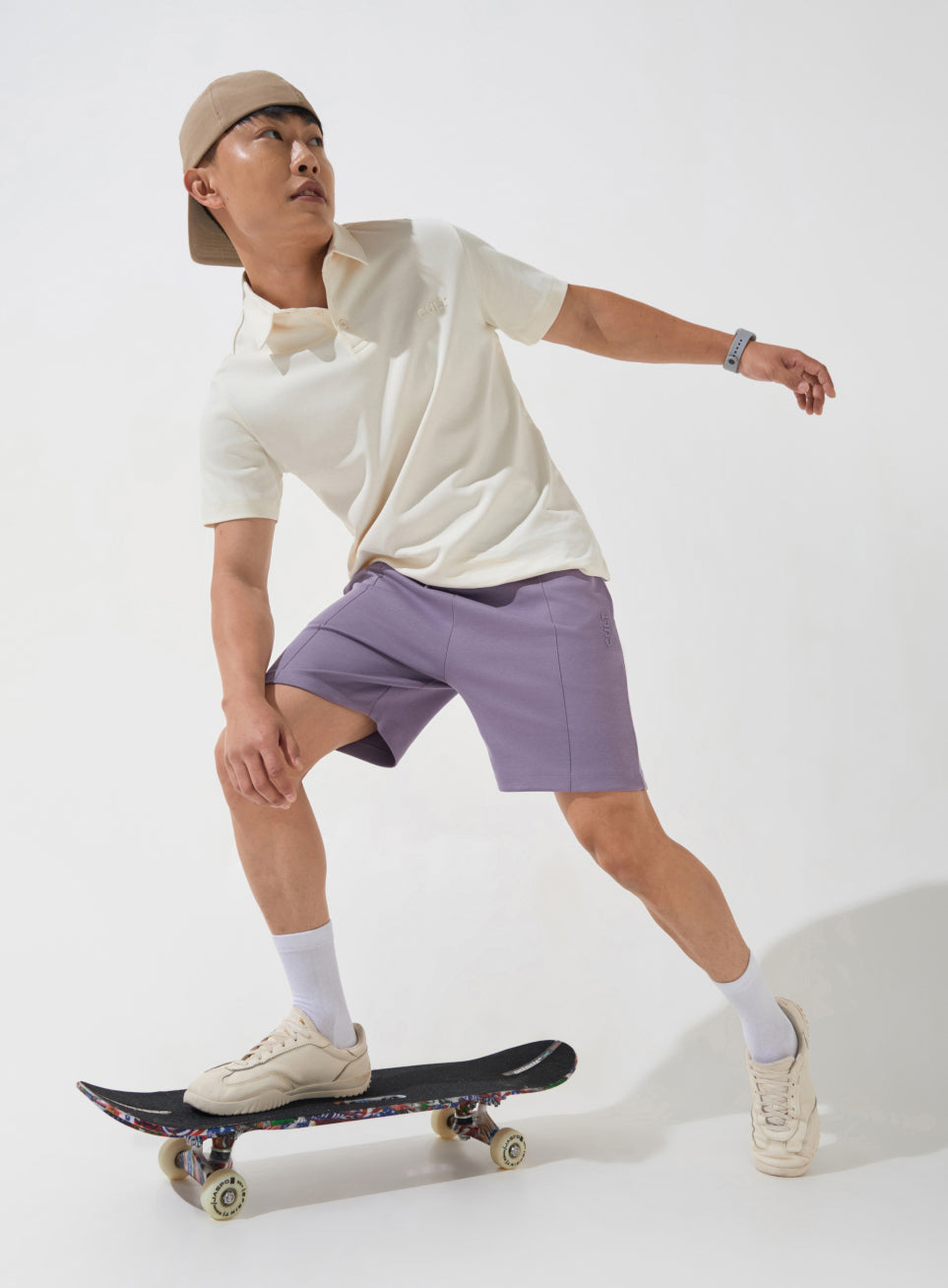 Men's Purple Ultra Luxe Tailored Shorts