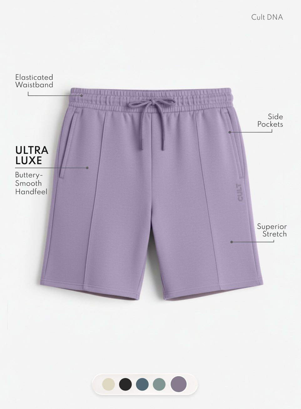 Men's Purple Ultra Luxe Tailored Shorts