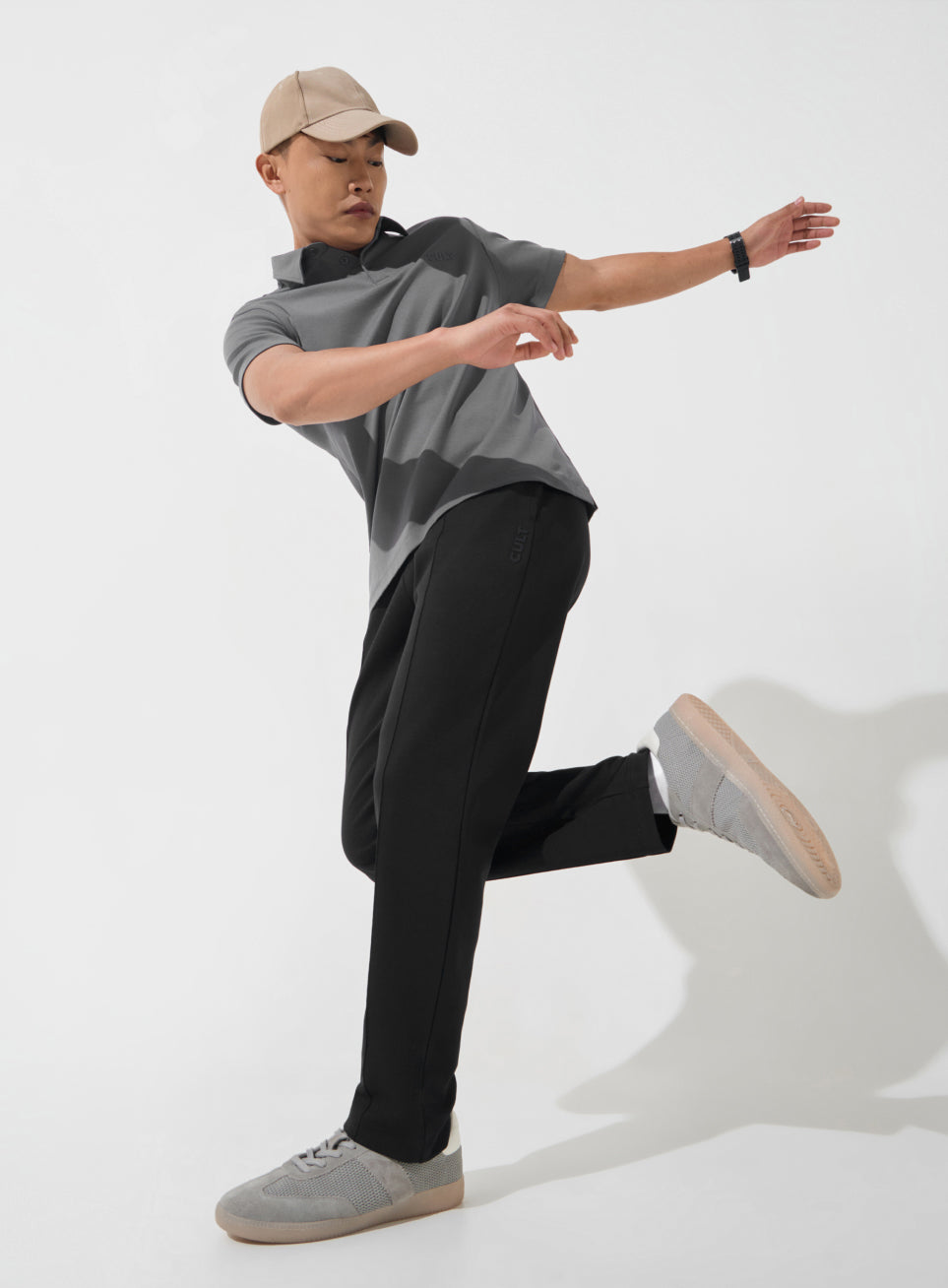 Men's Black Ultra Luxe Tailored Trackpants