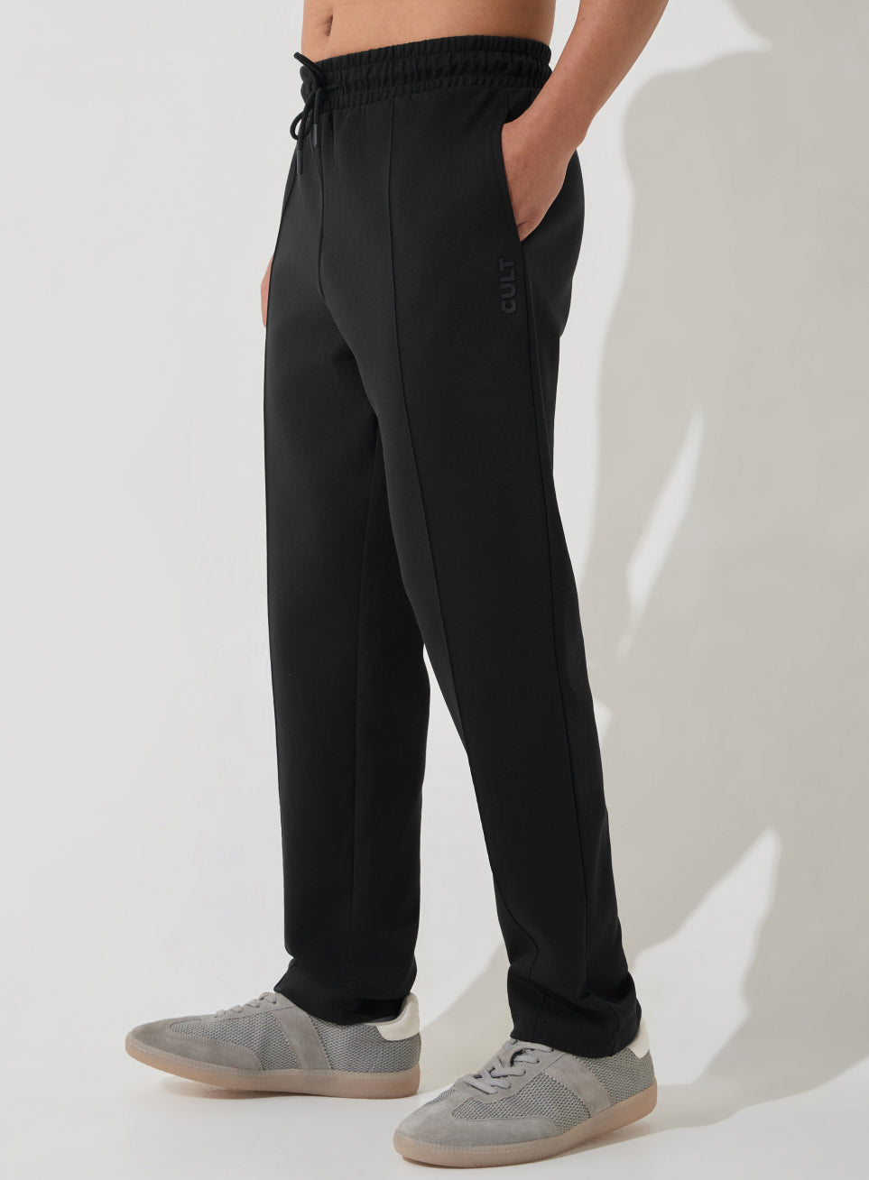 Men's Black Ultra Luxe Tailored Trackpants