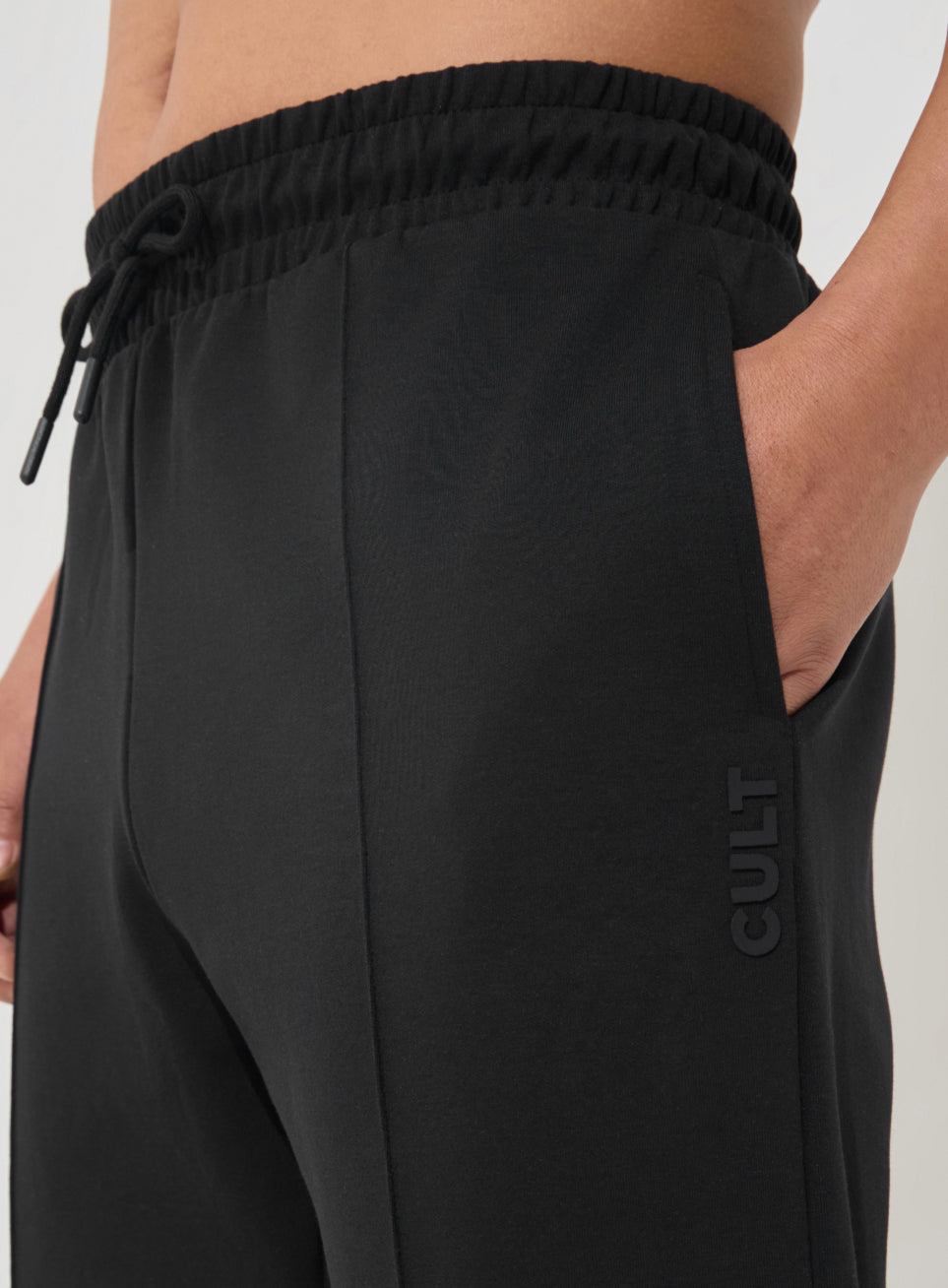 Men's Black Ultra Luxe Tailored Trackpants