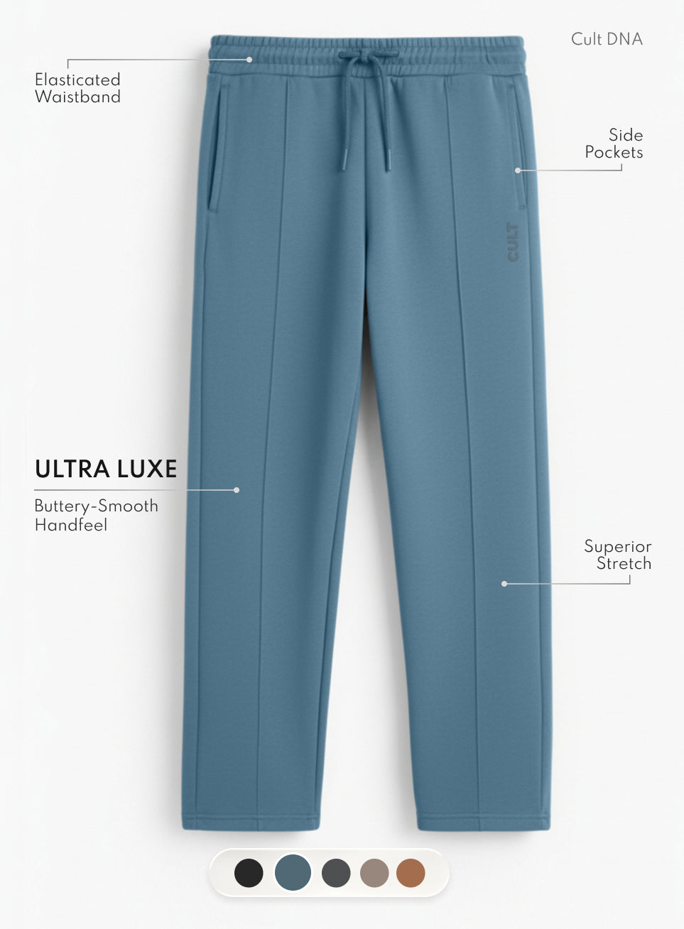 Men's Blue Ultra Luxe Tailored Trackpants