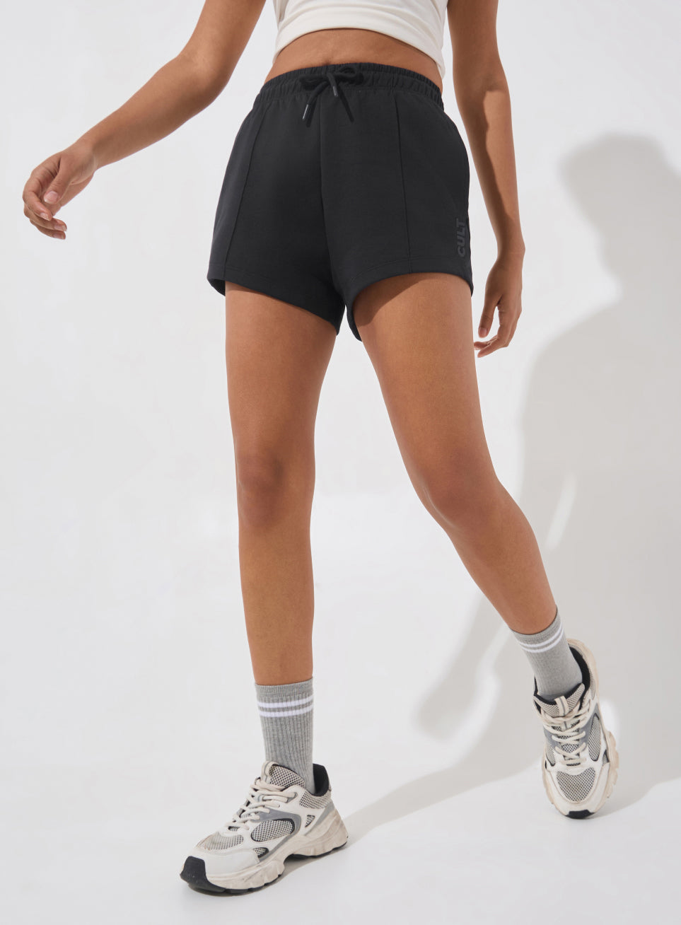 Women's Black Ultra Luxe Tailored Shorts