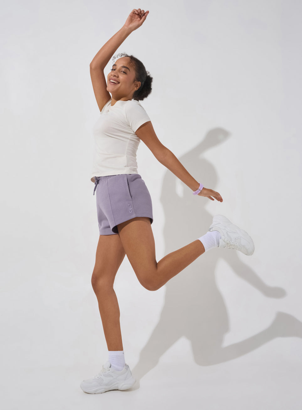 Women's Purple Ultra Luxe Tailored Shorts