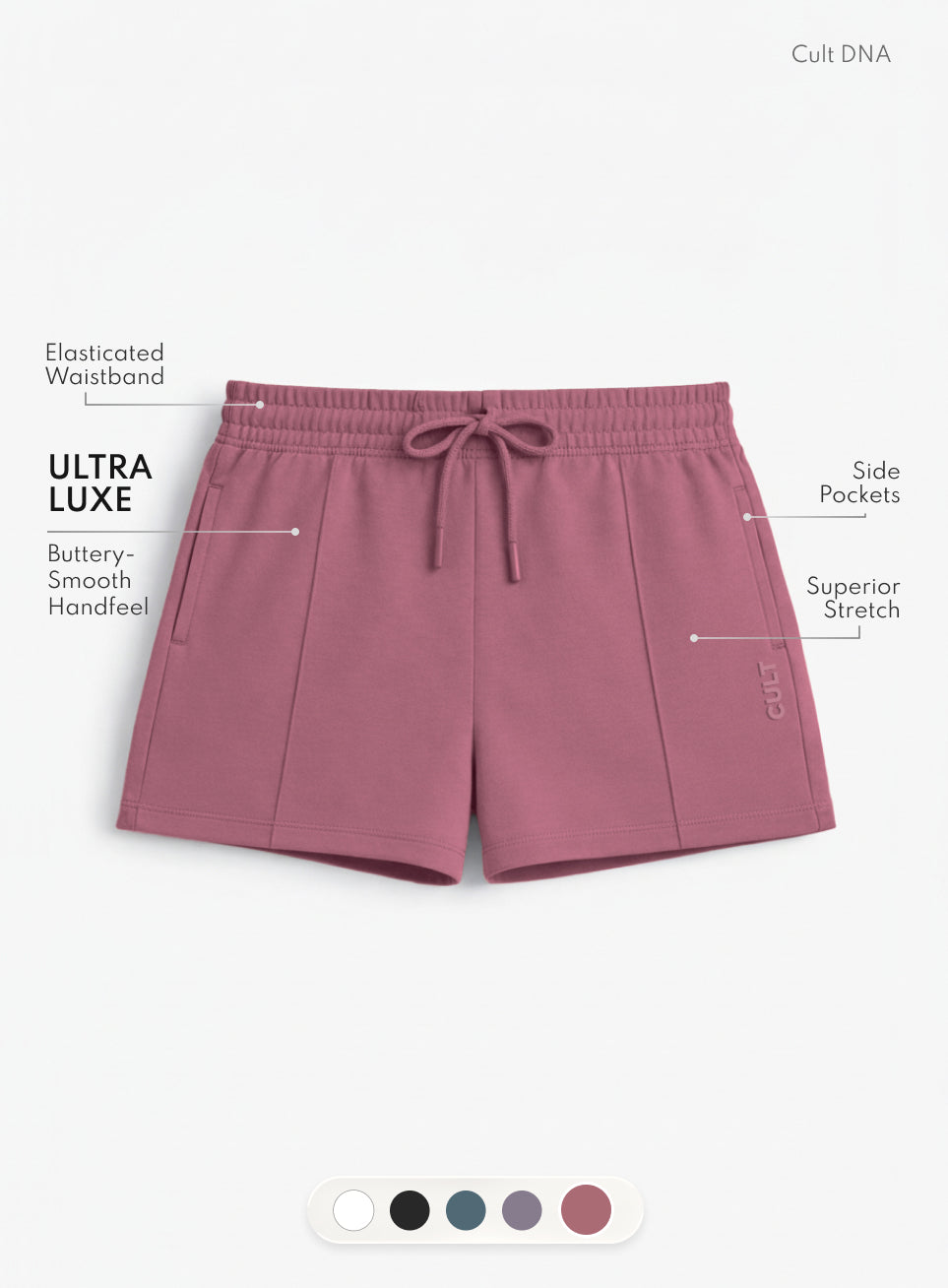 Women's Pink Ultra Luxe Tailored Shorts