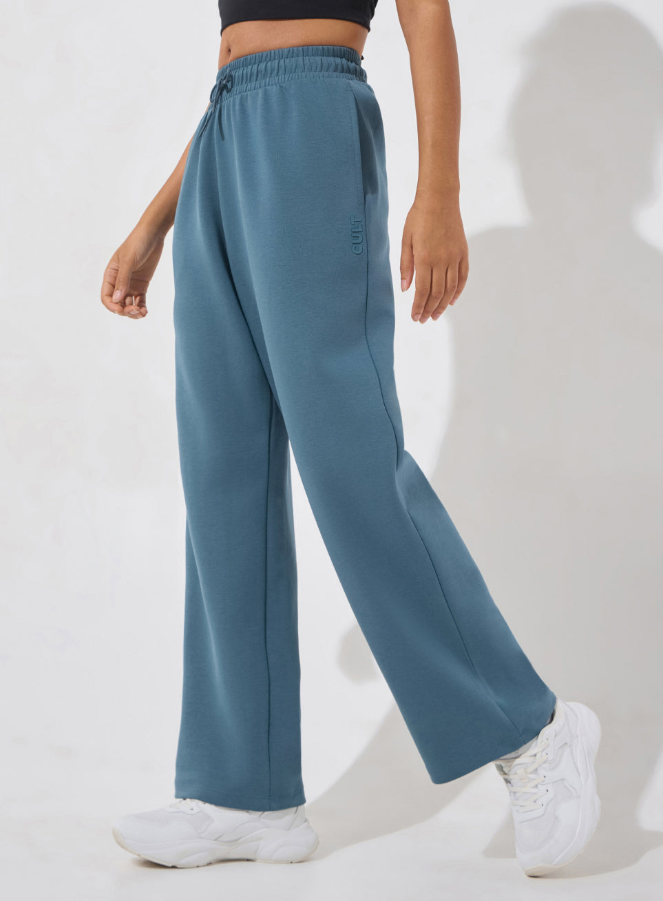 Women's Blue Ultra Luxe Classic Trackpants
