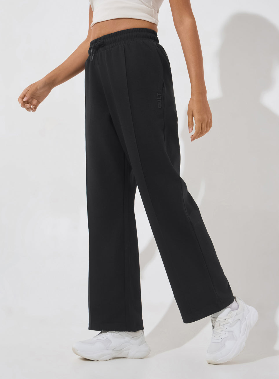 Women's Black Ultra Luxe Tailored Trackpants