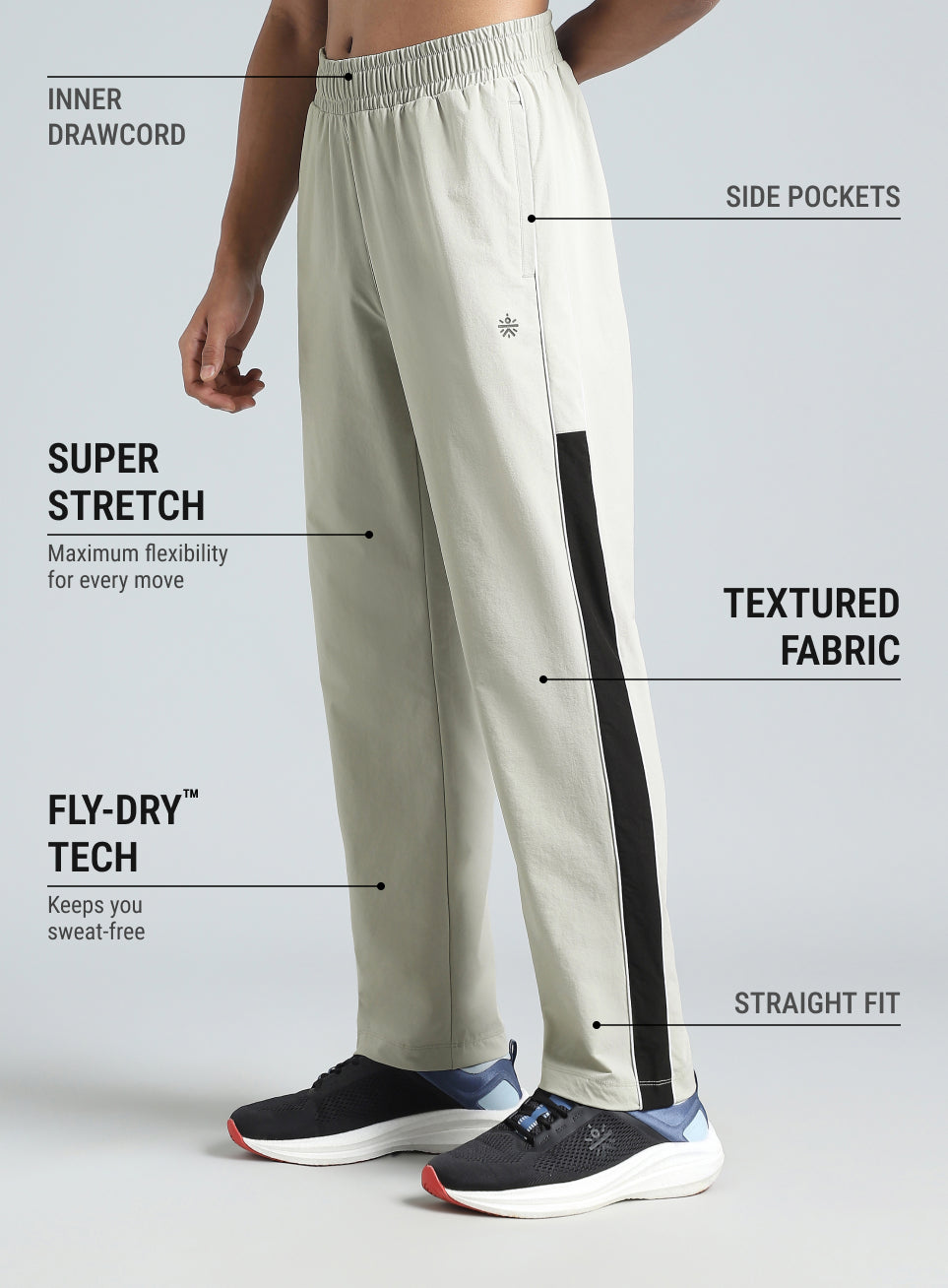 Men's L.Grey Active Day Out Trackpants