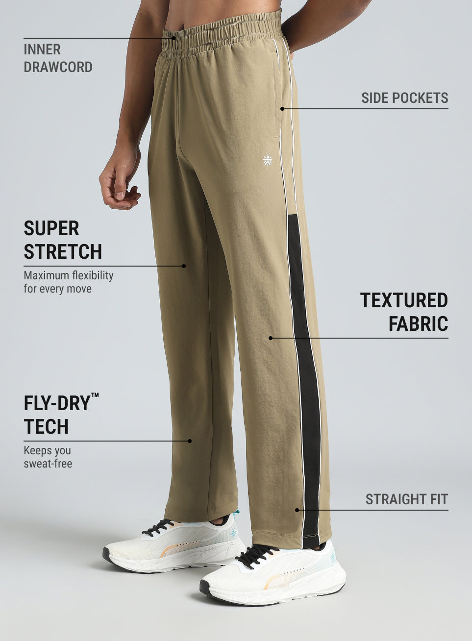 Men's L.Khaki Active Day Out Trackpants