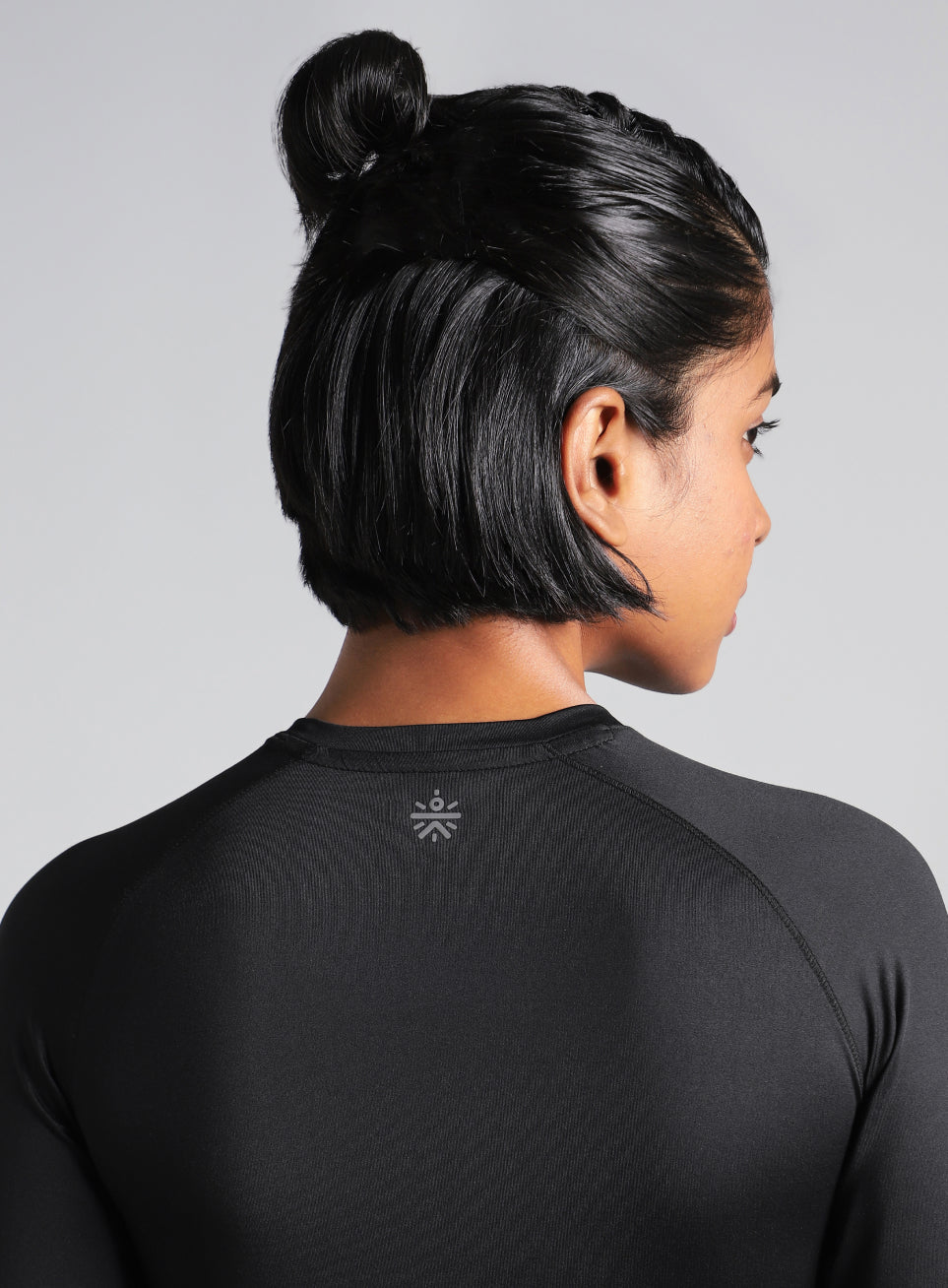 Women's Black Power Full Sleeve Compression T-shirt