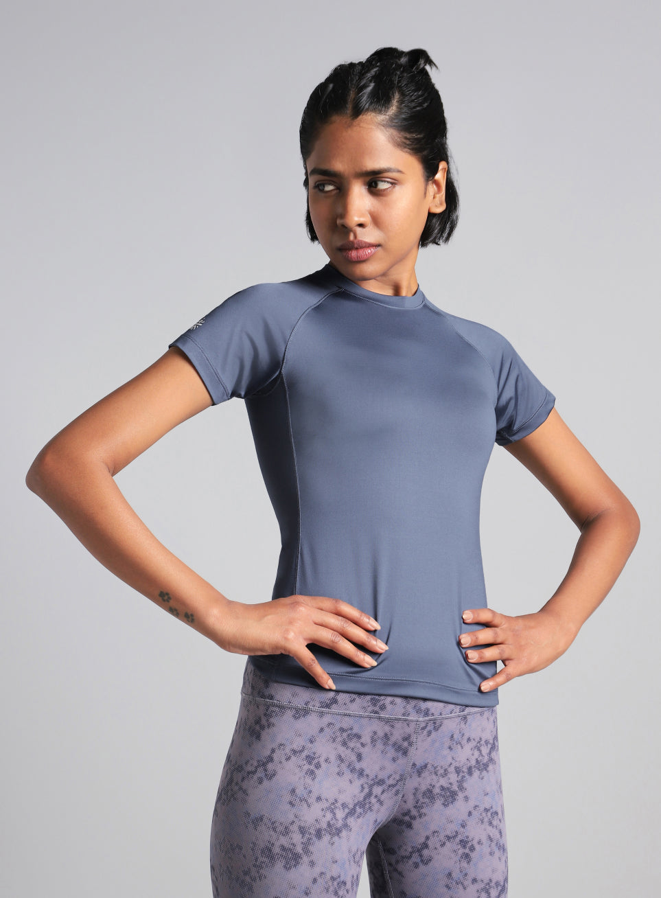 Women's Blue Power Compression T-shirt
