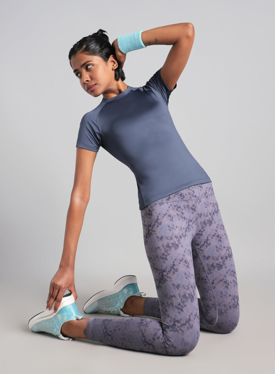 Women's Blue Power Compression T-shirt