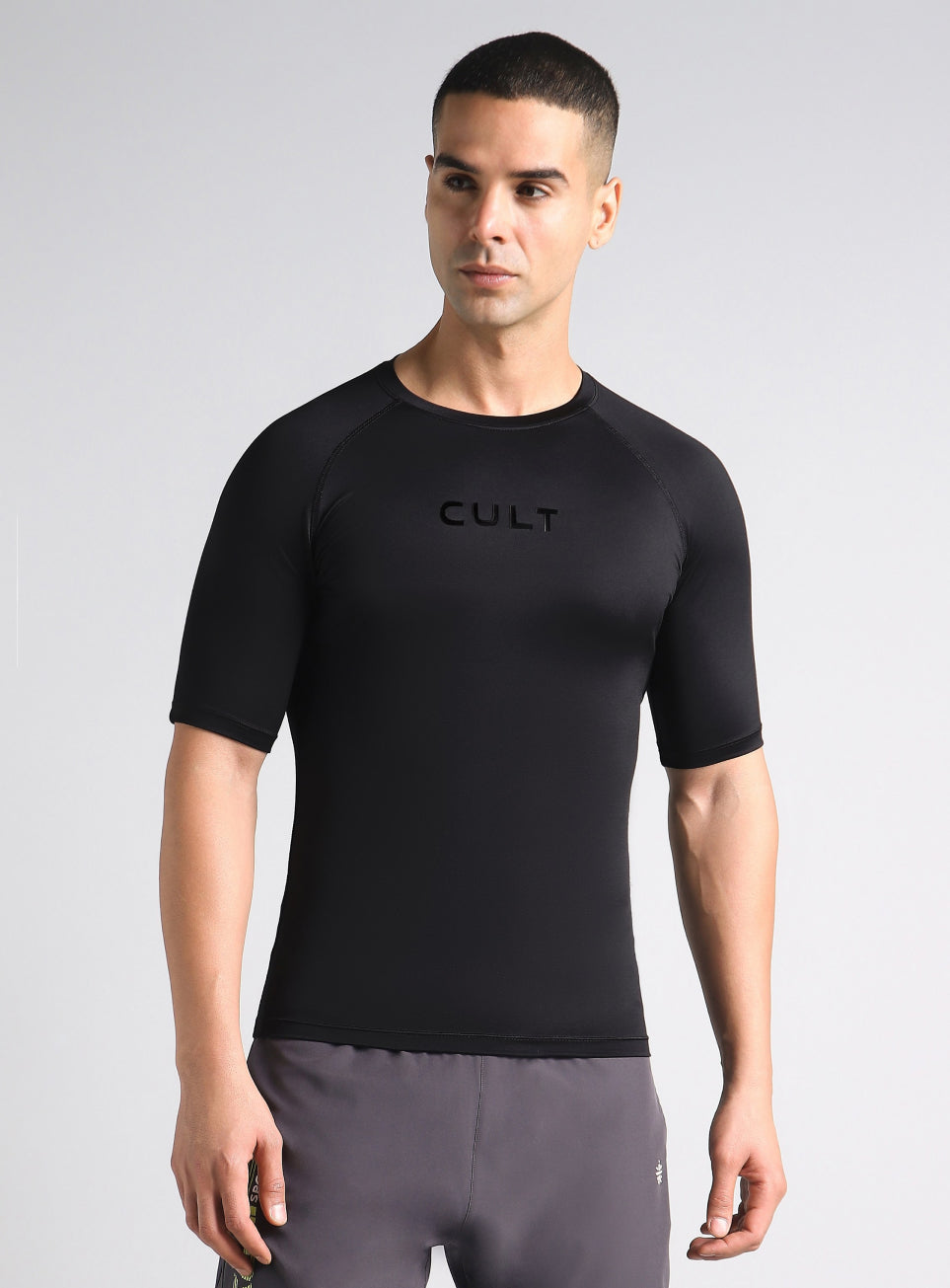 Men's Black Power Compression Full Sleeve T-shirt