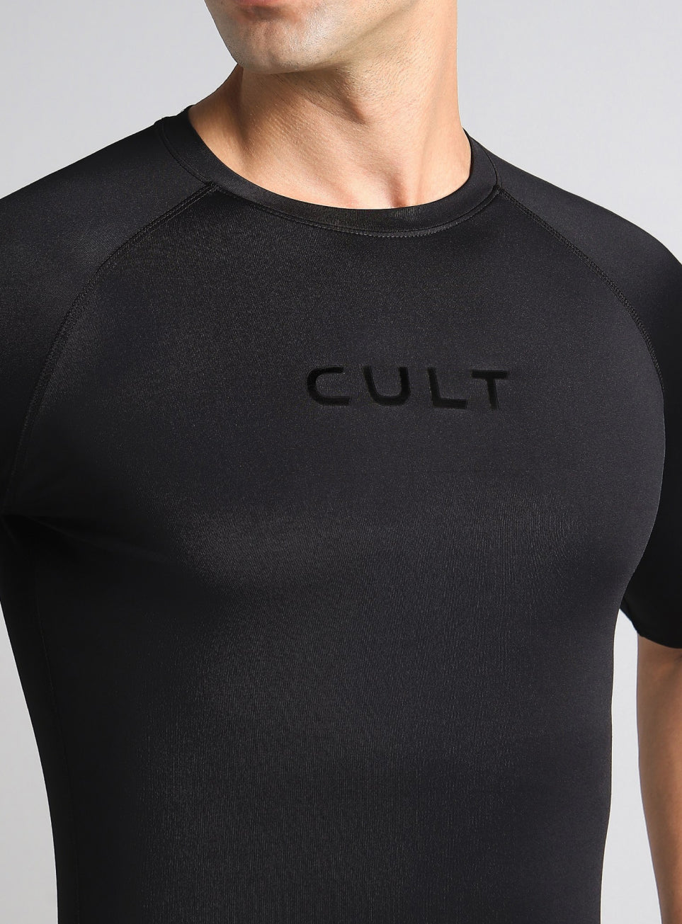 Men's Black Power Compression Full Sleeve T-shirt
