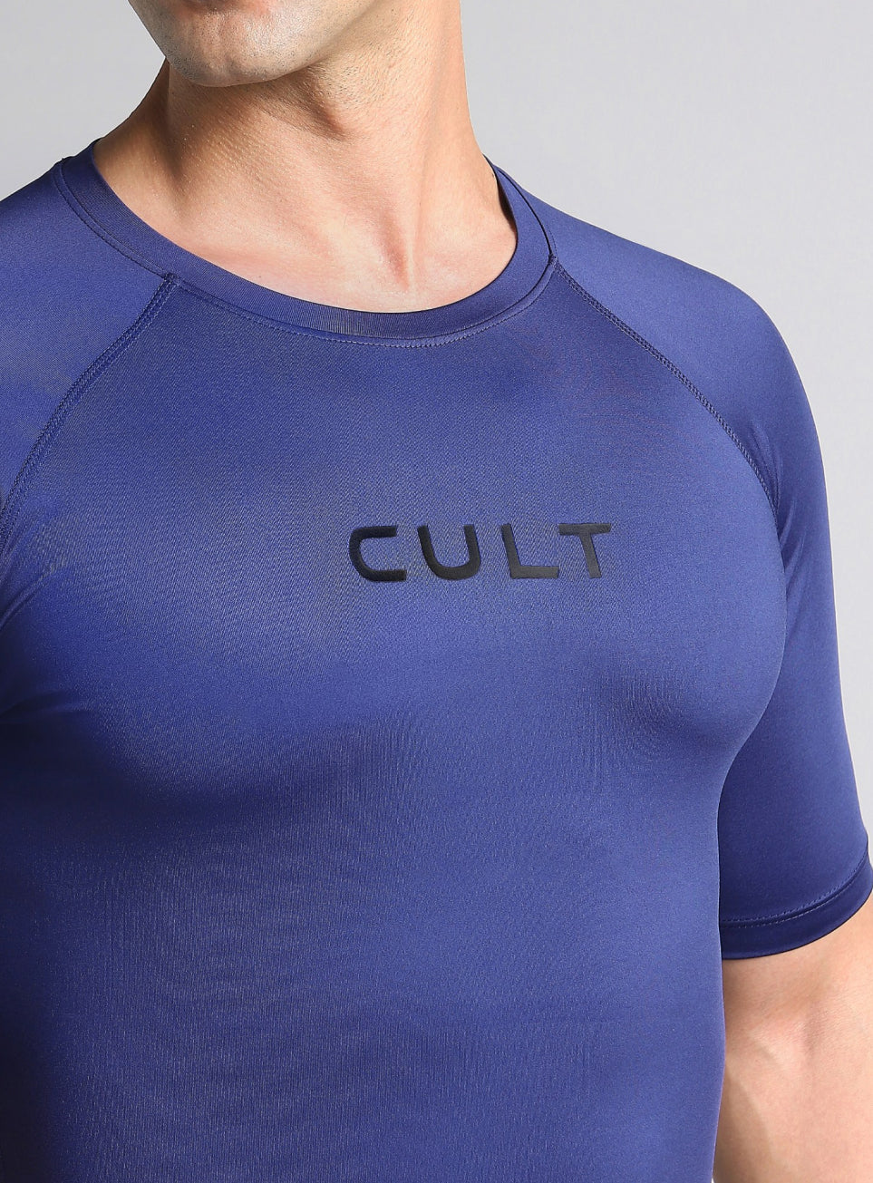 Men's Navy Power Compression Full Sleeve T-shirt