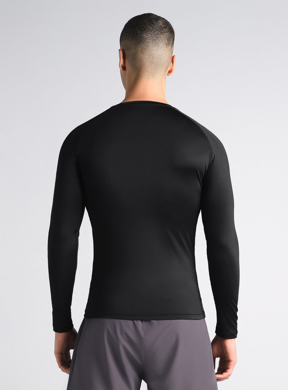 Men's Black Power Compression Full Sleeve T-shirt