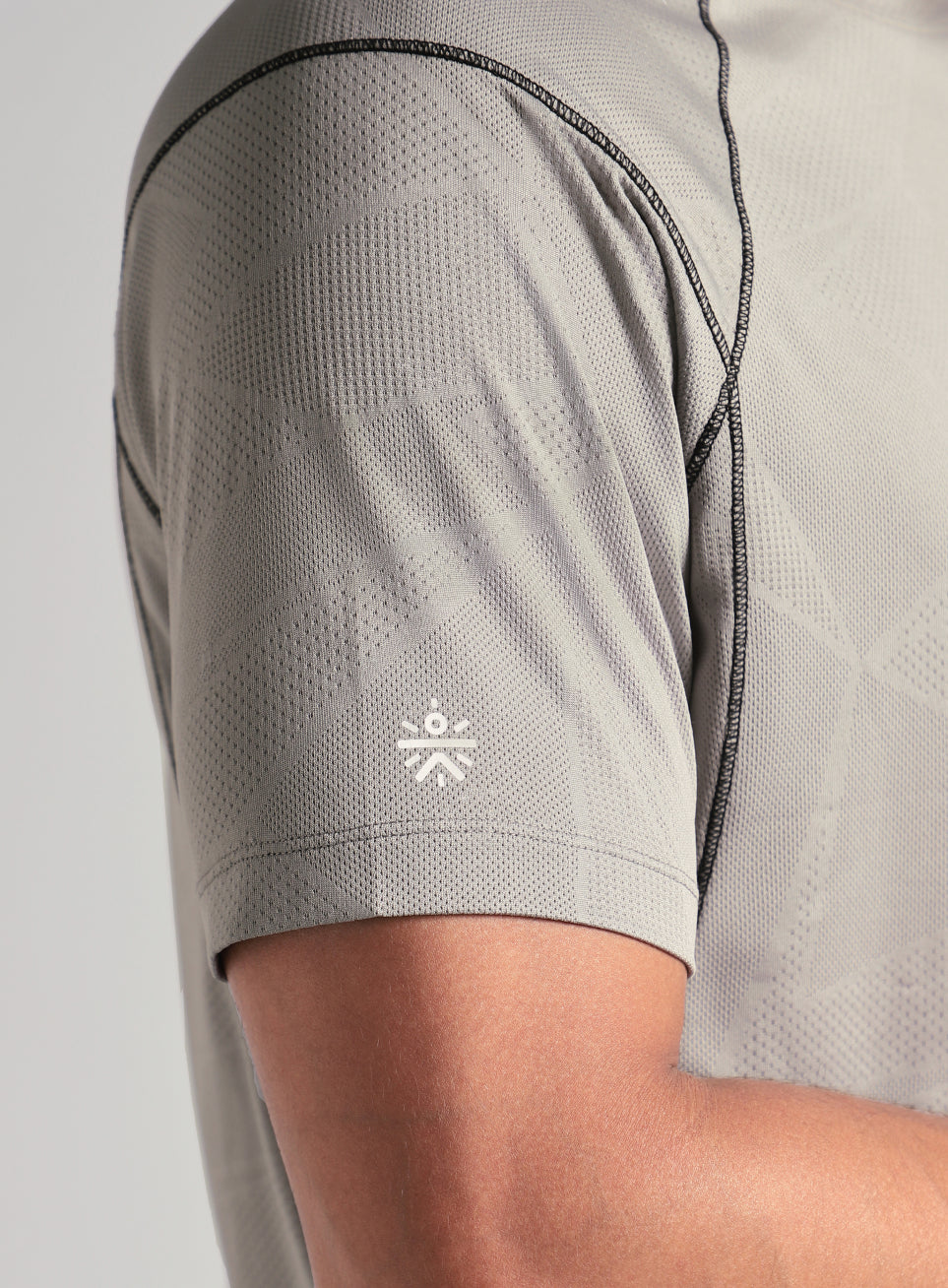 Men's Grey Power Training Sculpted T-shirt