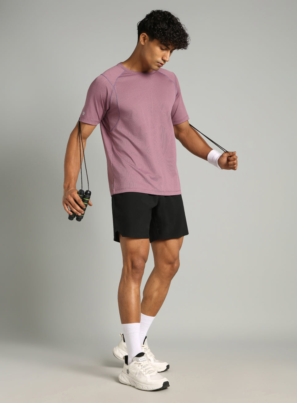 Men's Purple Power Training Sculpted T-shirt