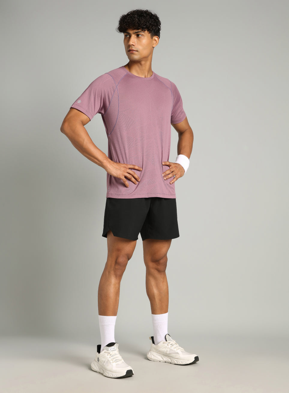 Men's Purple Power Training Sculpted T-shirt