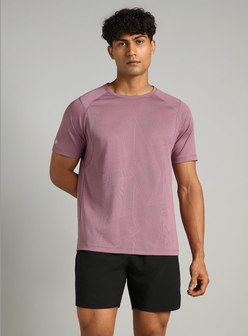 Men's Purple Power Training Sculpted T-shirt