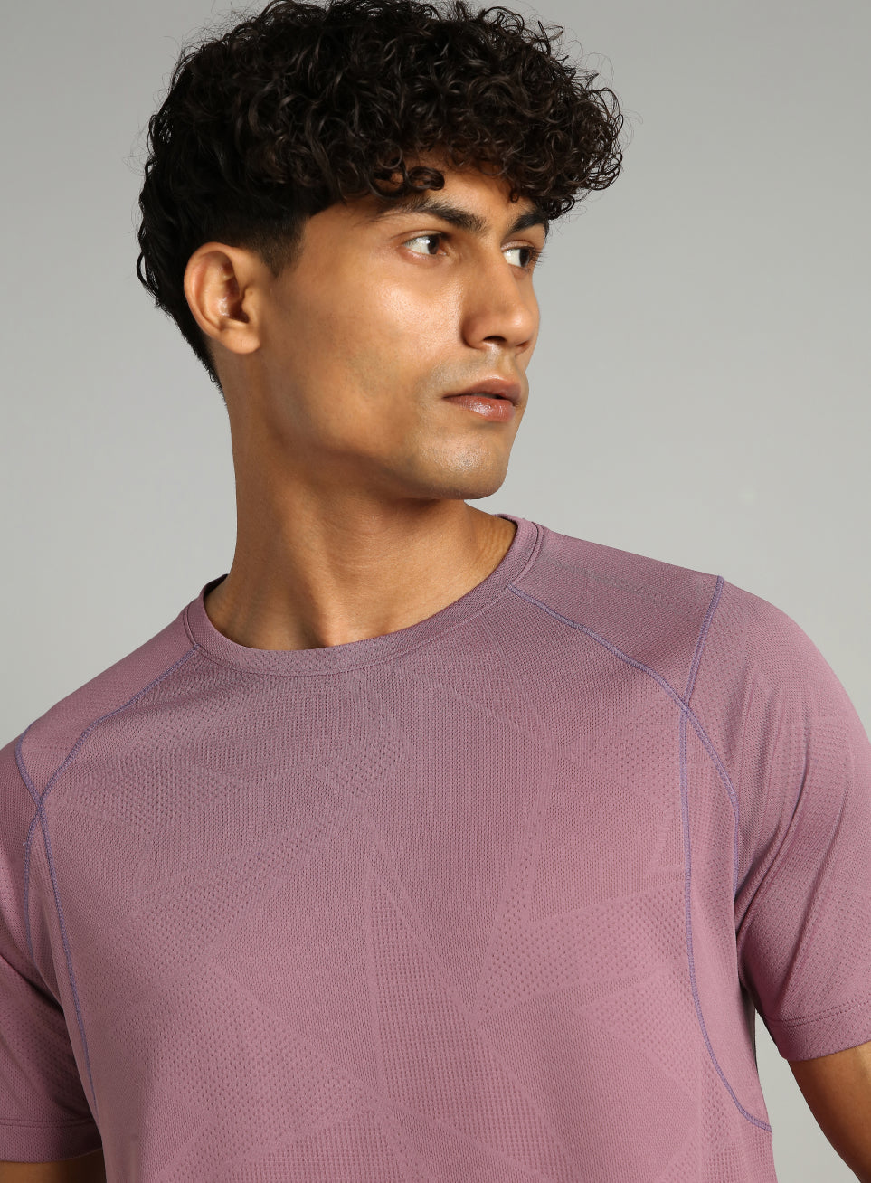 Men's Purple Power Training Sculpted T-shirt