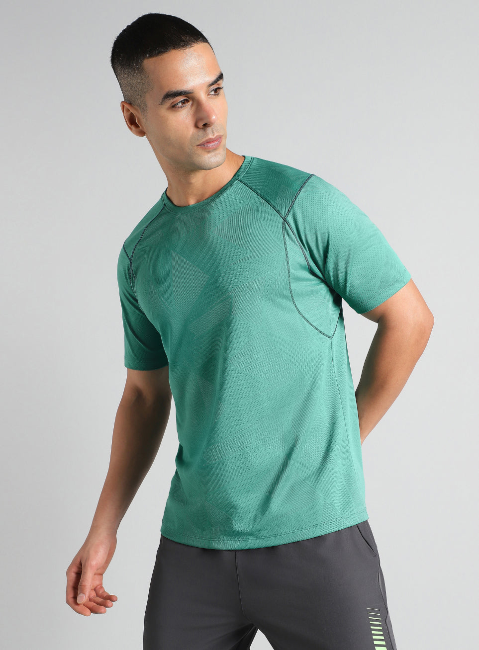 Men's Teal Power Training Sculpted T-shirt