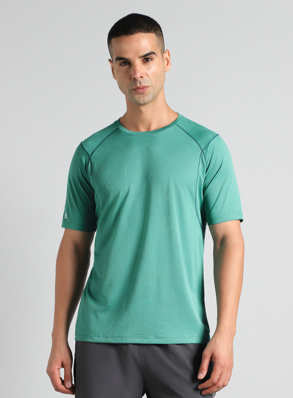 Men's Teal Power Training Sculpted T-shirt