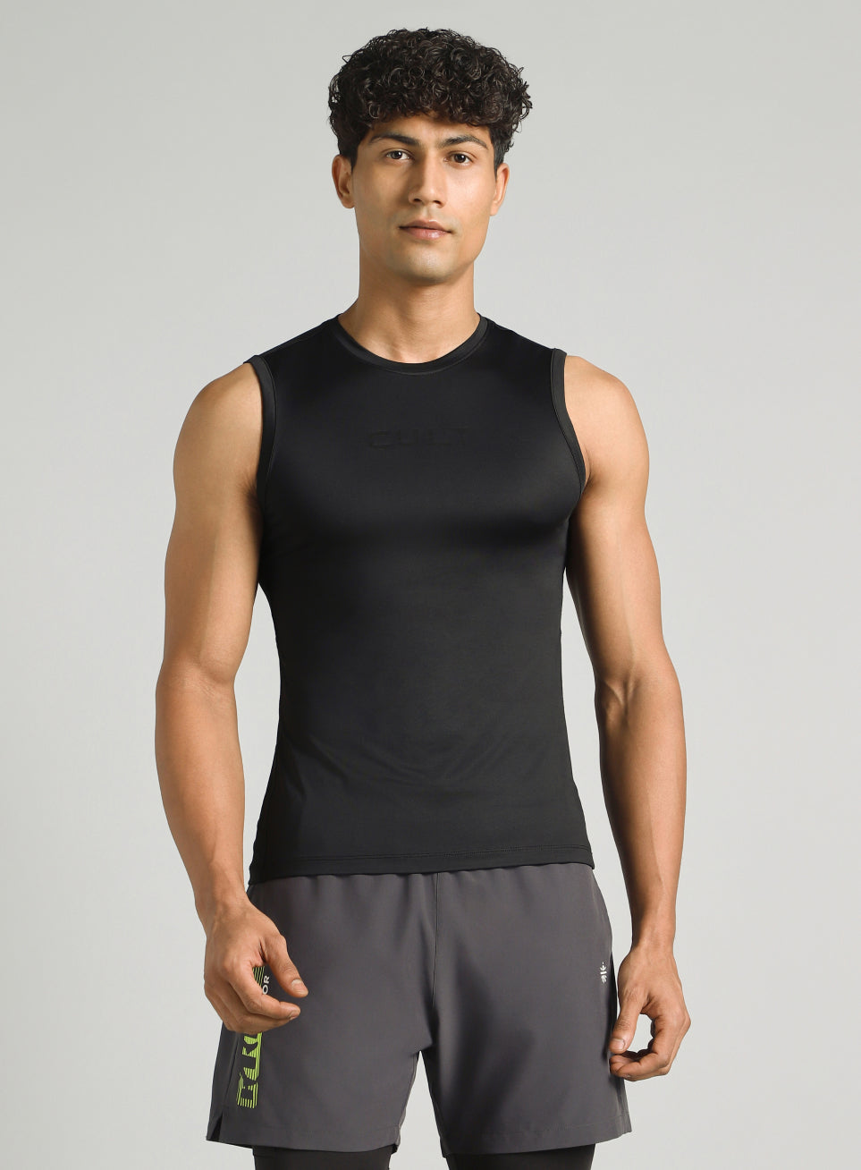 Men's Black Power Lifter Compression T-shirt