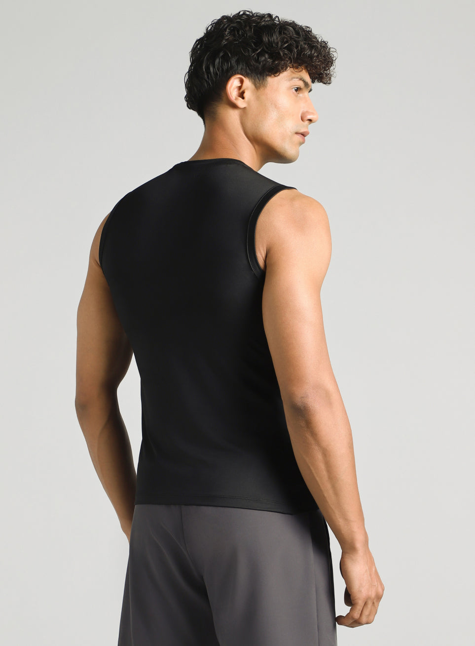 Men's Black Power Lifter Compression T-shirt