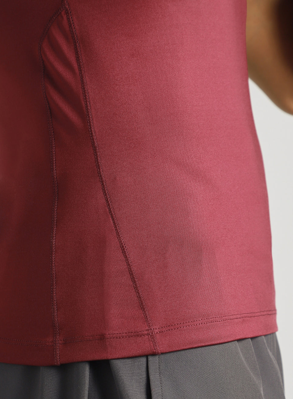 Men's Maroon Power Lifter Compression T-shirt