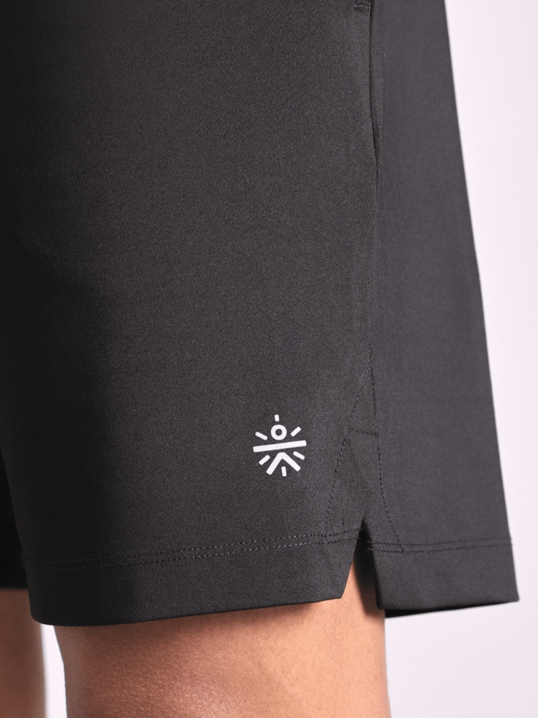 Men's Black Pace Up Running Shorts