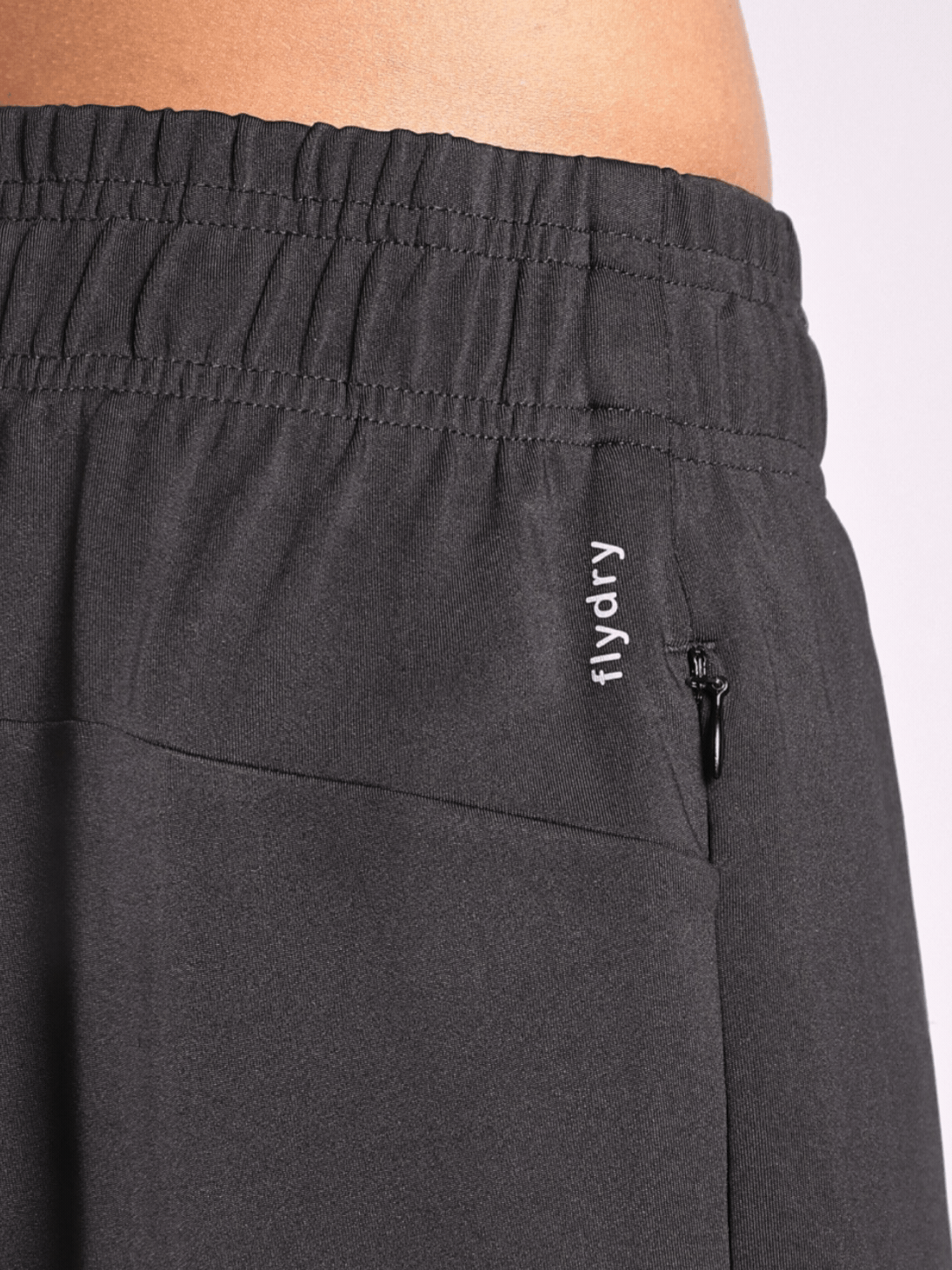 Men's Black Pace Up Running Shorts