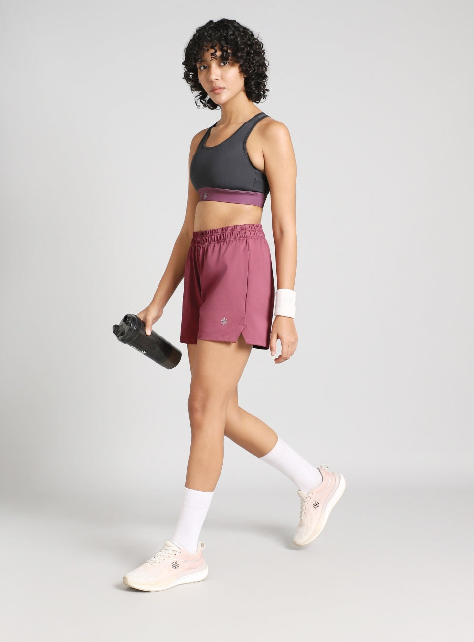 Women's Mauve Stay in Motion Running Shorts