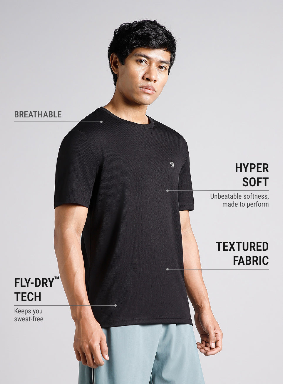 Men's Black Train All FLY-DRY™ T-Shirt