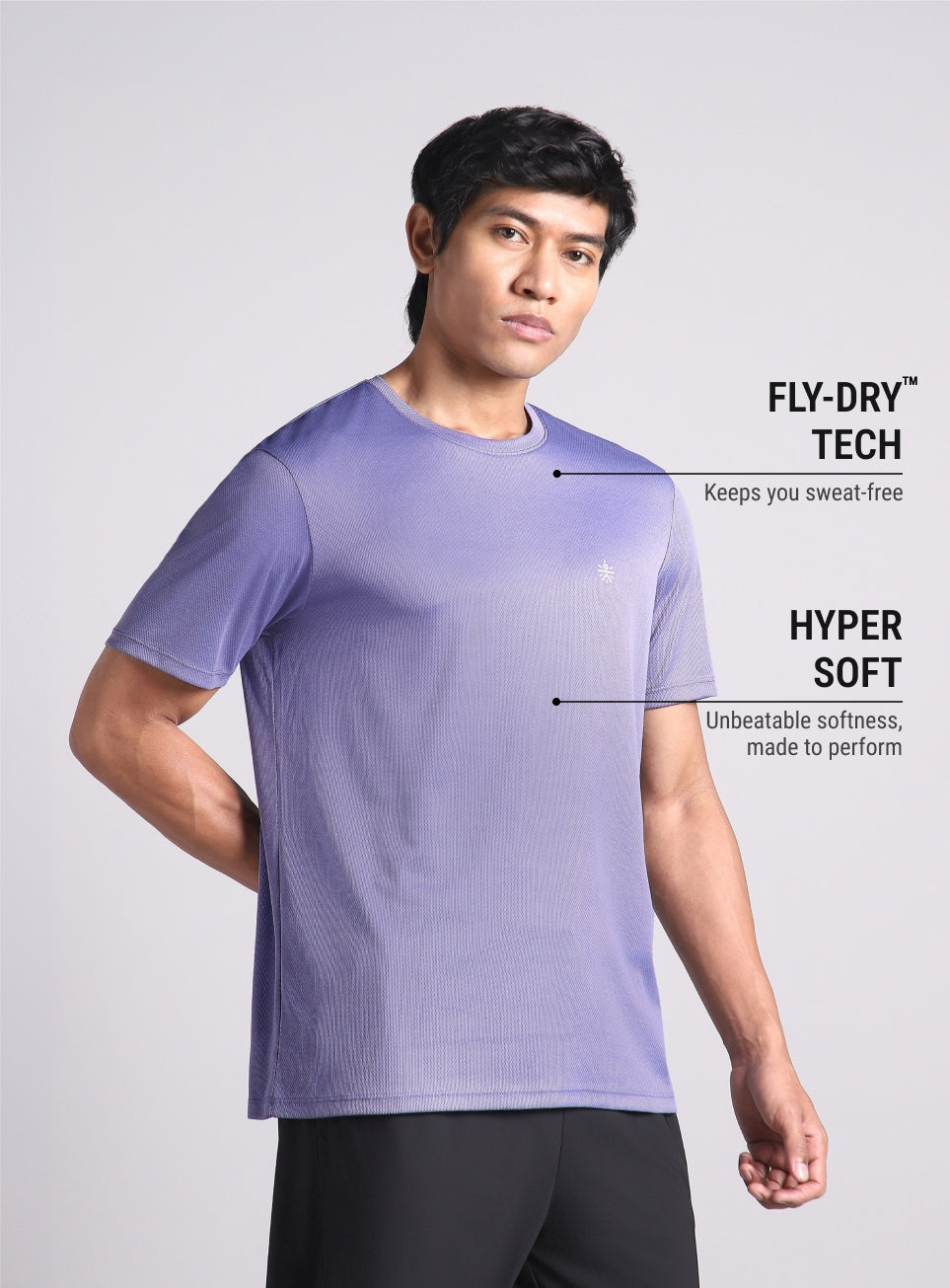 Men's Purple Train All FLY-DRY T-shirt