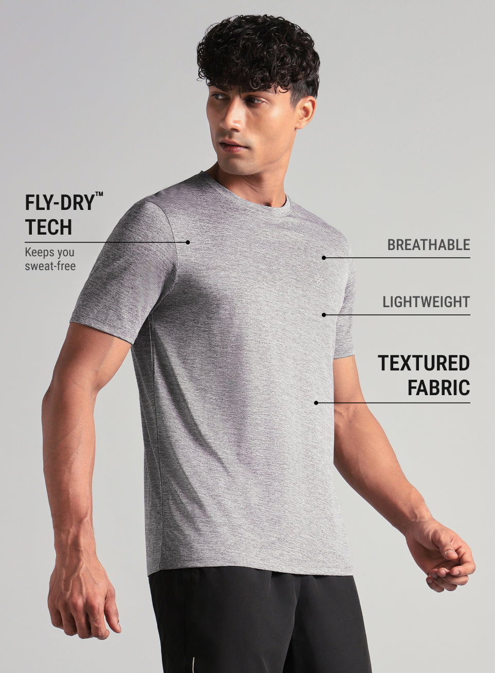 Men's Grey Ultimate Training T-shirt