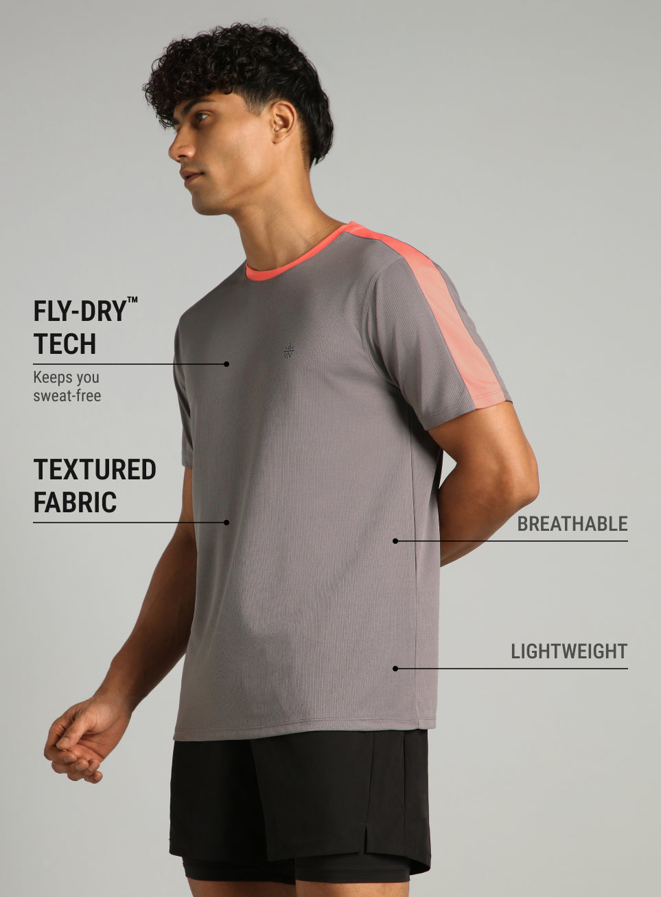 Men's Grey Hyper Training T-shirt